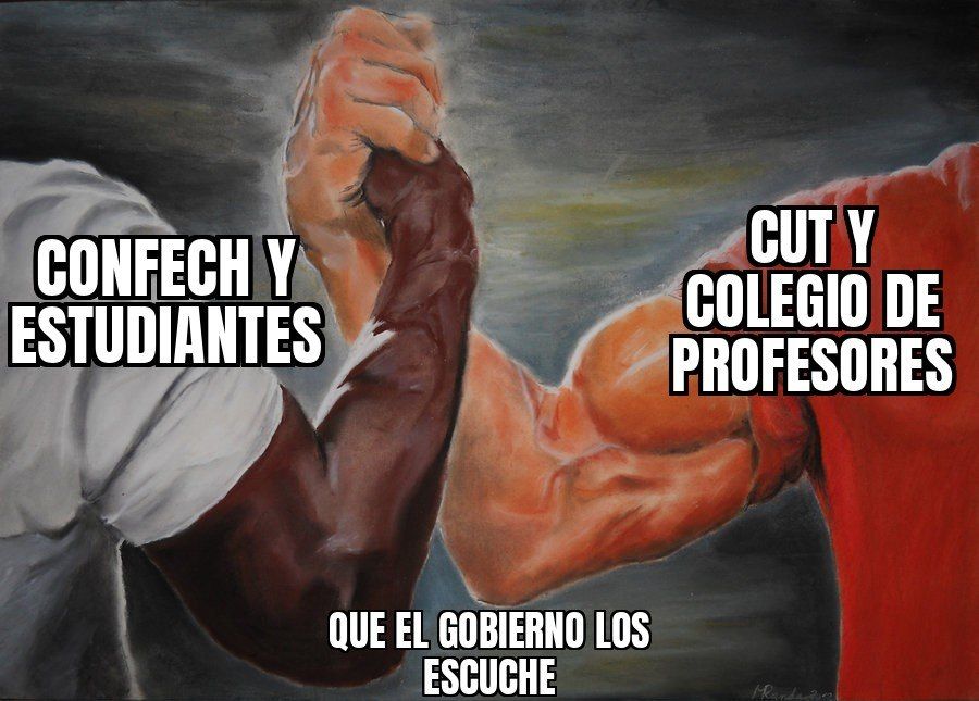 CONFECH, CUT y Colegio de Profesores se juntan para un Paro Nacional este 1 de octubre