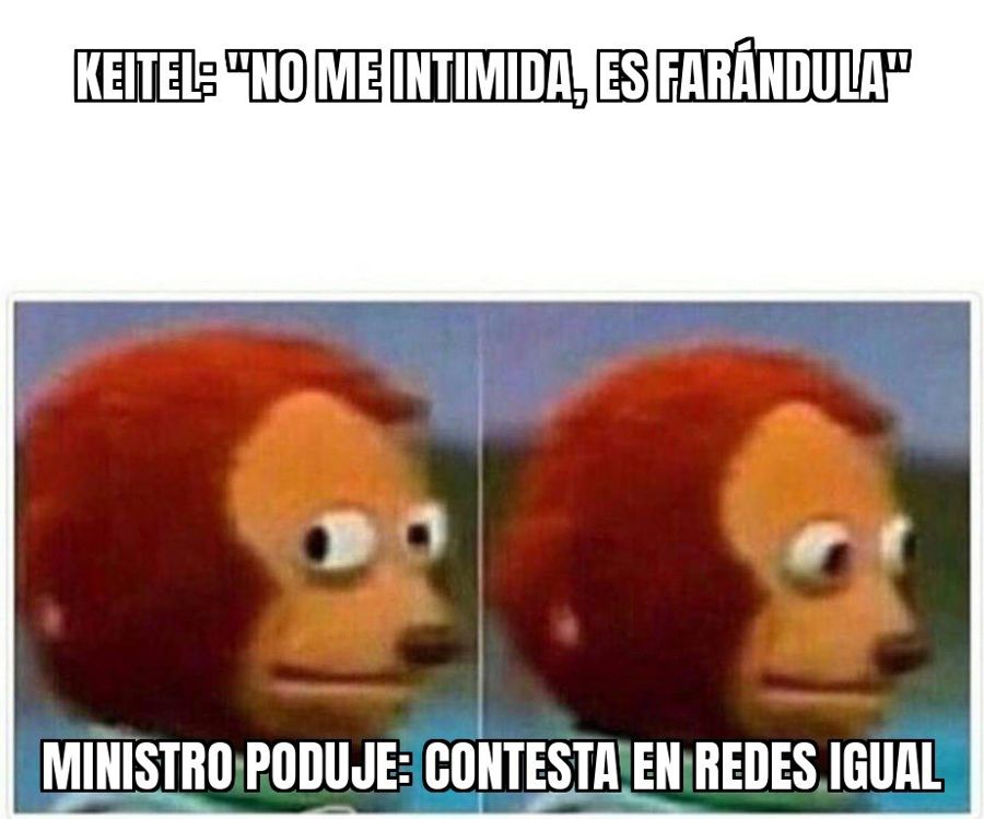 Keitel no se achica: el senador le contestó al ministro Poduje que lo suyo es "farándula política"…