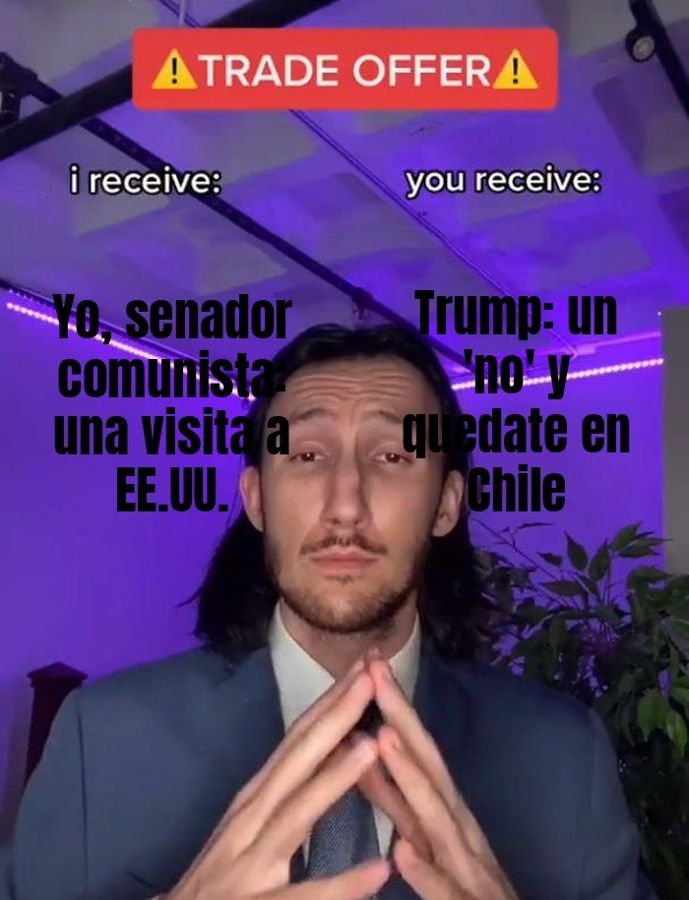 EE.UU. le negó la visa al senador comunista Daniel Núñez