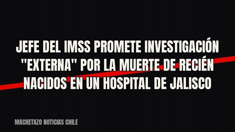 Jefe del IMSS promete investigación "externa" por la muerte de recién nacidos en un hospital de…