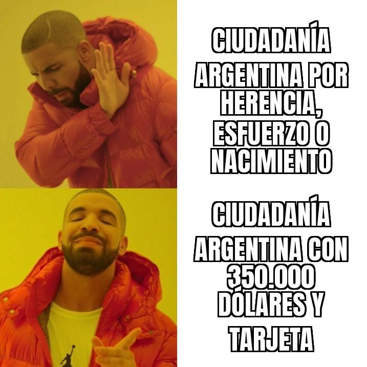Milei pone la ciudadanía argentina a la venta: 350.000 dólares y sos argentino