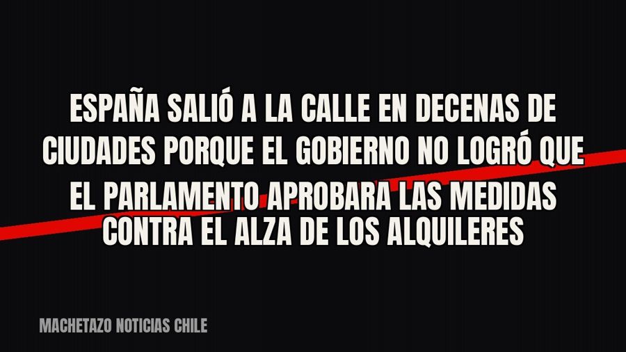 España salió a la calle en decenas de ciudades porque el Gobierno no logró que el Parlamento aprobara las…