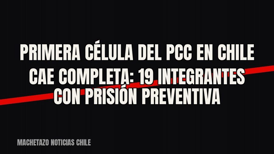 Primera célula del PCC en Chile cae completa: 19 integrantes con prisión preventiva
