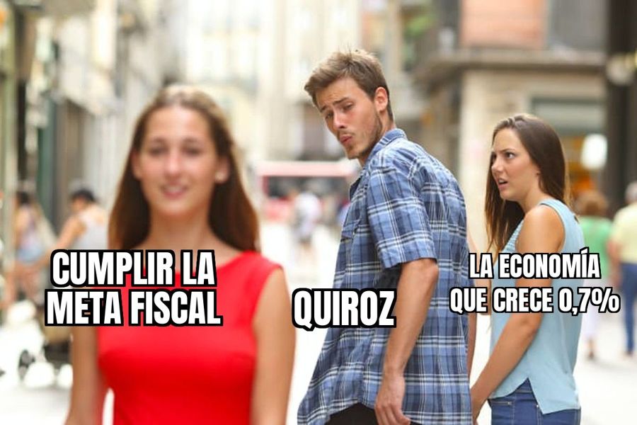 Quiroz promete que este año sobrecumplirán la meta fiscal, pero la economía crece casi nada: 0,7%