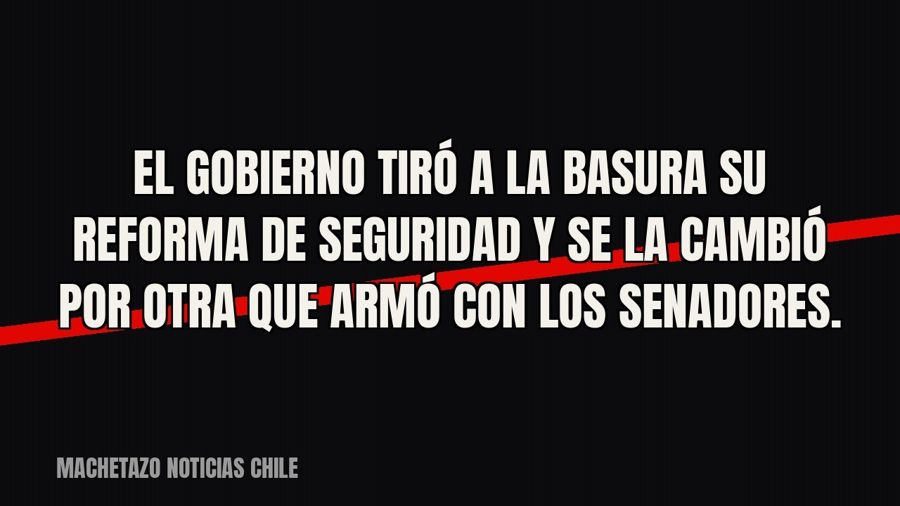 El Gobierno tiró a la basura su reforma de seguridad y se la cambió por otra que armó con los senadores.