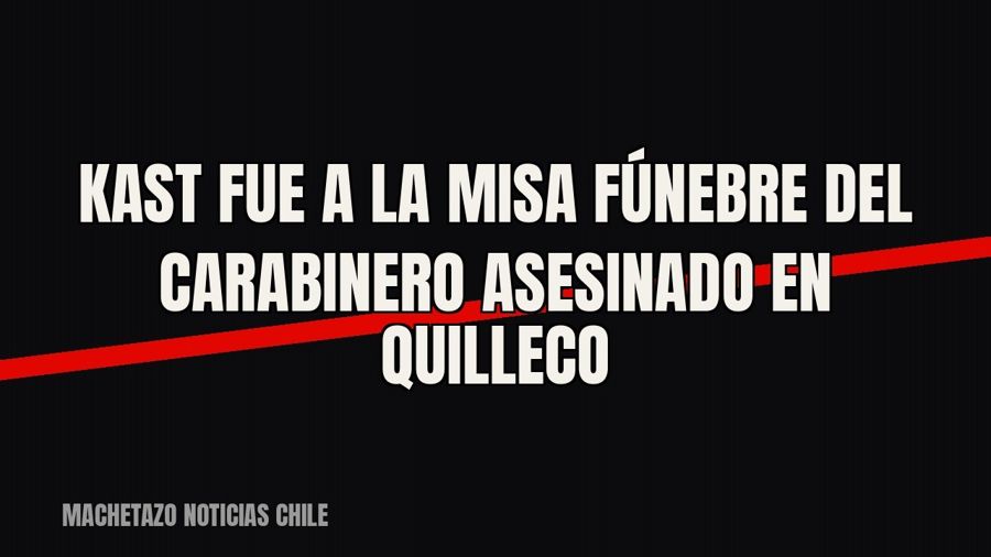Kast fue a la misa fúnebre del carabinero asesinado en Quilleco