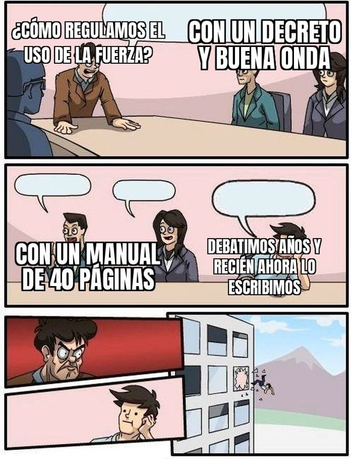 Las Reglas de Uso de la Fuerza pasaron la Cámara y quedan a un paso de ser ley