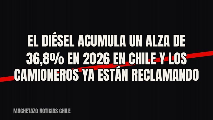 El diésel acumula un alza de 36,8% en 2026 en Chile y los camioneros ya están reclamando