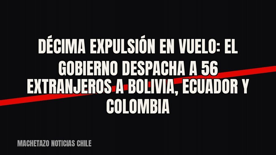 Décima expulsión en vuelo: el Gobierno despacha a 56 extranjeros a Bolivia, Ecuador y Colombia