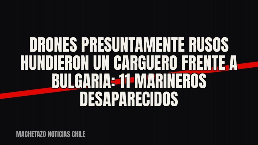 Drones presuntamente rusos hundieron un carguero frente a Bulgaria: 11 marineros desaparecidos