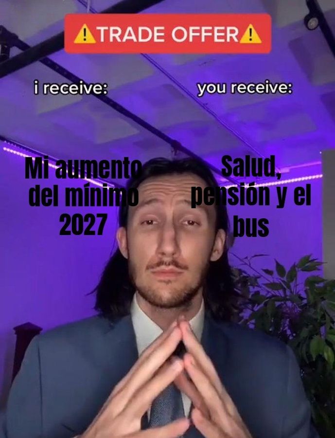 Con el mínimo de 2027, a millones de colombianos les van a quedar en el bolsillo $2.018.022 y no los…