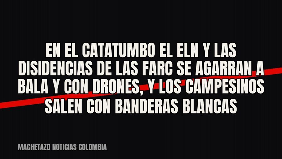 En el Catatumbo el ELN y las disidencias de las Farc se agarran a bala y con drones, y los campesinos salen…