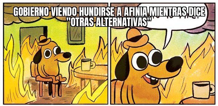 Afinia se hunde y el Gobierno decide no meter las manos