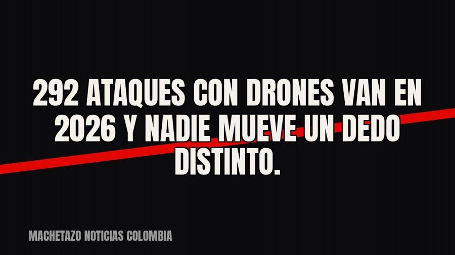 292 ataques con drones van en 2026 y nadie mueve un dedo distinto.