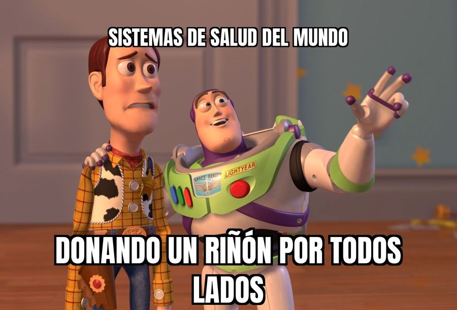 Le dona un riñón a su esposa y la saca de nueve años de infierno con diálisis.