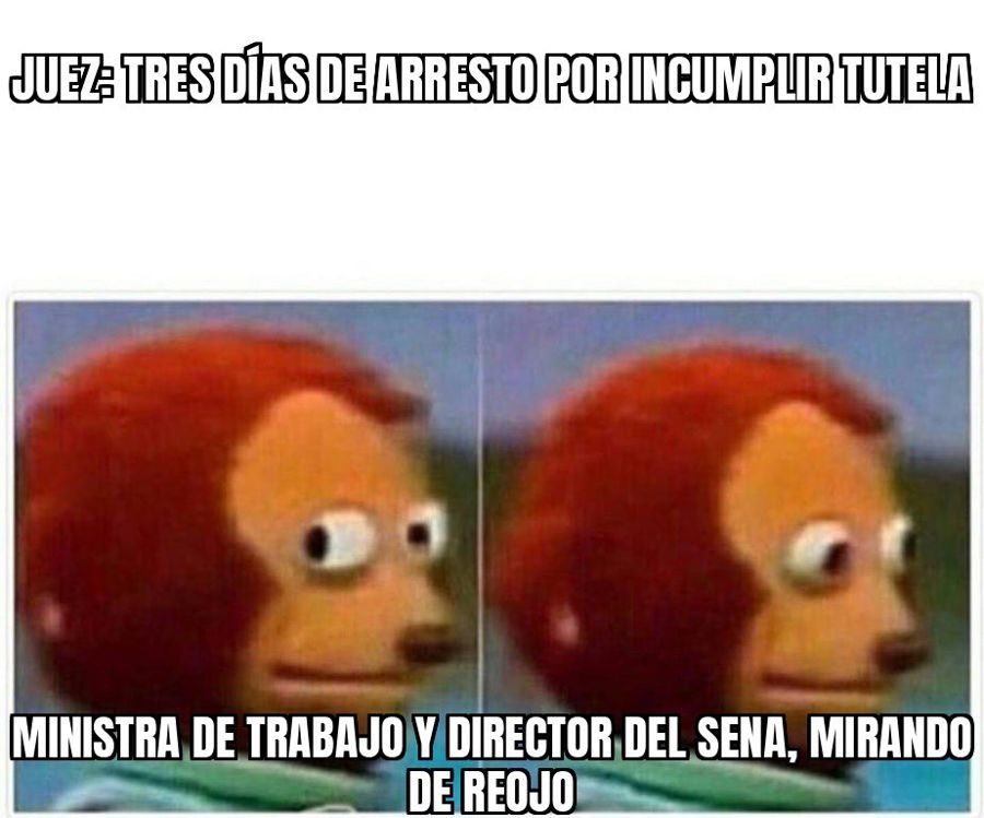 Un juez le metió tres días de arresto a la ministra de Trabajo y al director del SENA por no cumplir una…