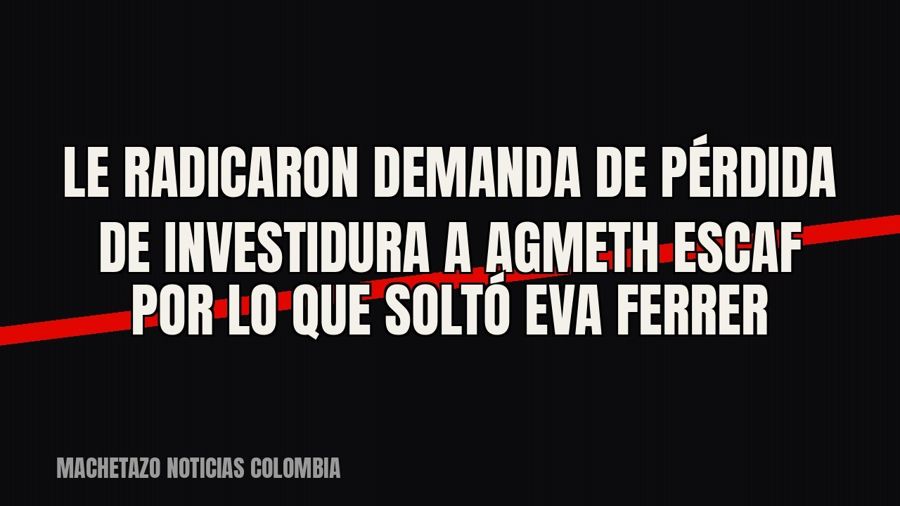 Le radicaron demanda de pérdida de investidura a Agmeth Escaf por lo que soltó Eva Ferrer