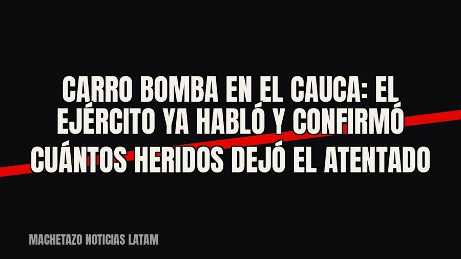 Carro bomba en el Cauca: el Ejército ya habló y confirmó cuántos heridos dejó el atentado