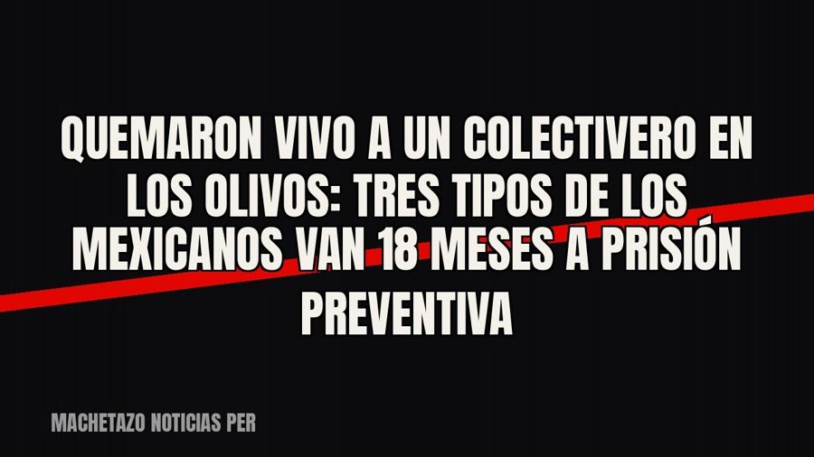 Quemaron vivo a un colectivero en Los Olivos: tres tipos de “Los Mexicanos” van 18 meses a prisión preventiva
