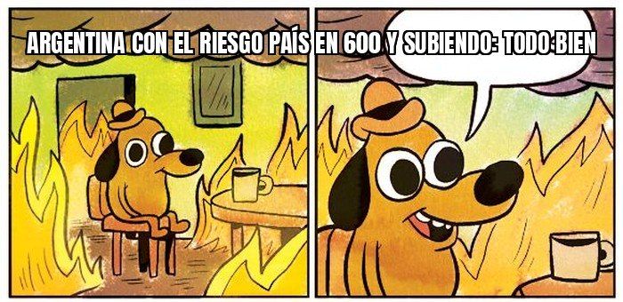 El riesgo país argentino ya superó los 600 puntos y no para de subir.