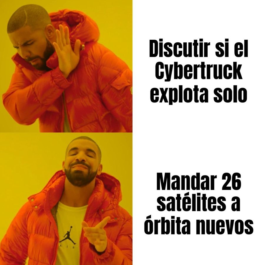 El megacohete de Elon Musk llegó a órbita por primera vez, y ya tiró 26 satélites Starlink V3 nuevitos.