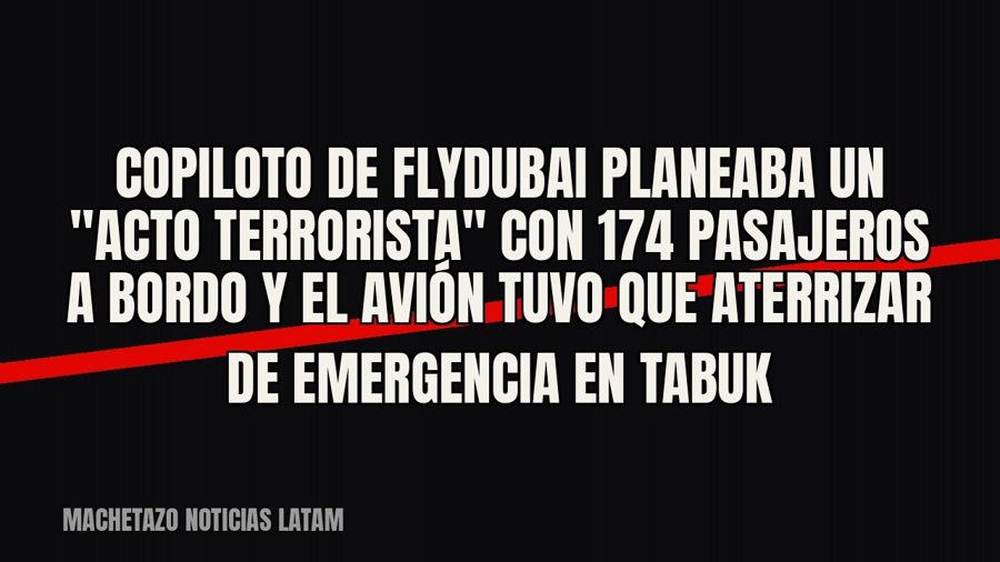 Copiloto de Flydubai planeaba un "acto terrorista" con 174 pasajeros a bordo y el avión tuvo que…
