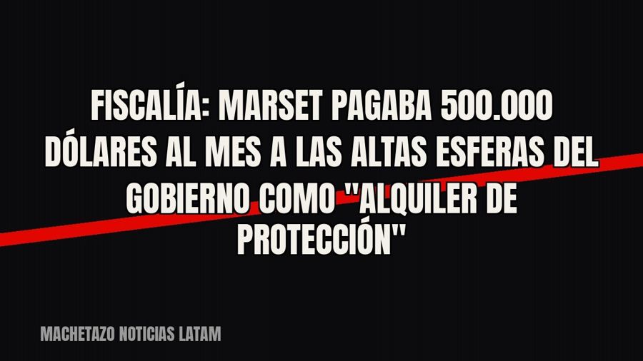 Fiscalía: Marset pagaba 500.000 dólares al mes a las altas esferas del Gobierno como "alquiler de…