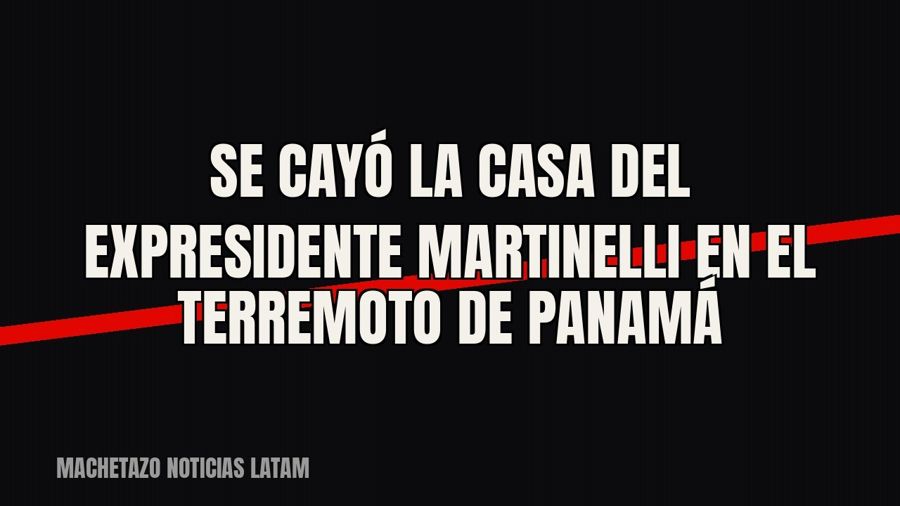 Se cayó la casa del expresidente Martinelli en el terremoto de Panamá