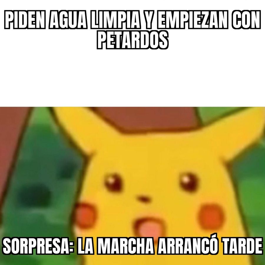 Marcha por el agua limpia en Guadalajara arranca tarde: encapuchados lanzaron petardos y los propios…