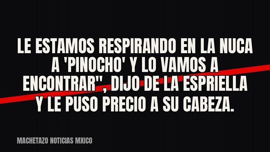 quot;Le estamos respirando en la nuca a 'Pinocho' y lo vamos a encontrar", dijo De la…