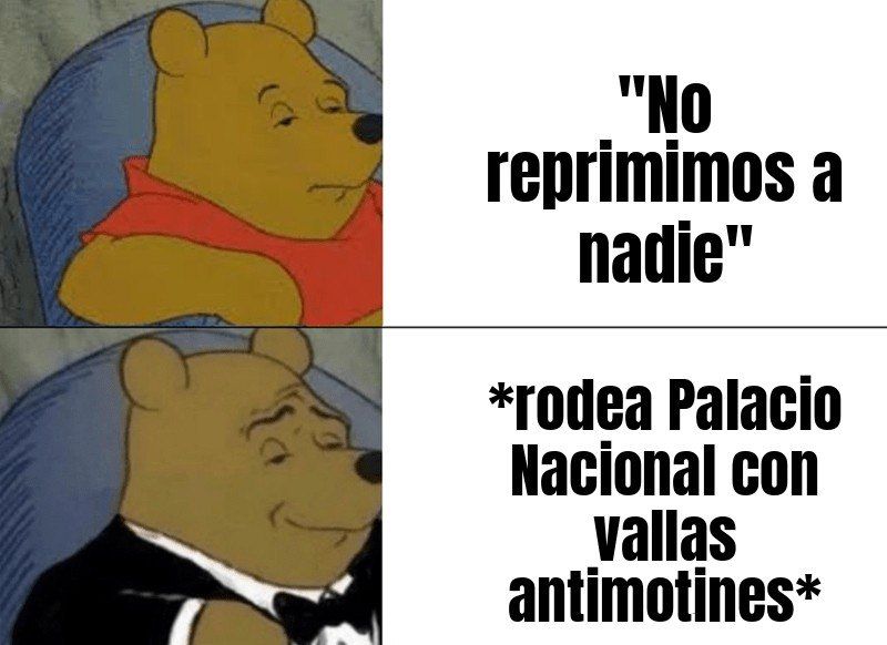 «No se reprime a nadie», jura Sheinbaum mientras Palacio Nacional amanece rodeado de vallas.
