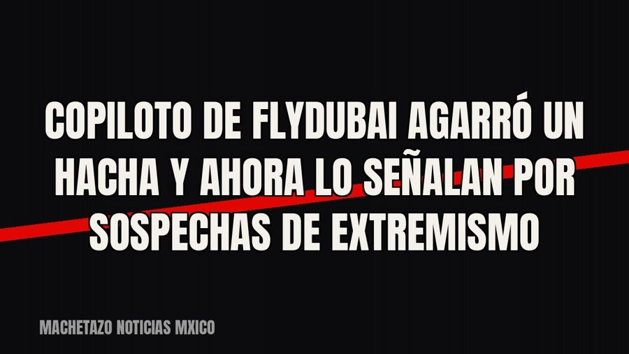 Copiloto de FlyDubai agarró un hacha y ahora lo señalan por sospechas de extremismo