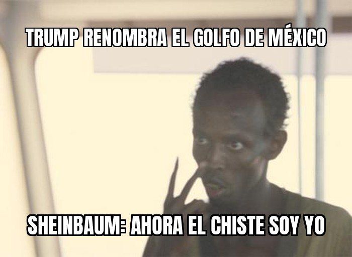 Trump se burla de la reacción de Sheinbaum cuando él le cambió el nombre al golfo de México