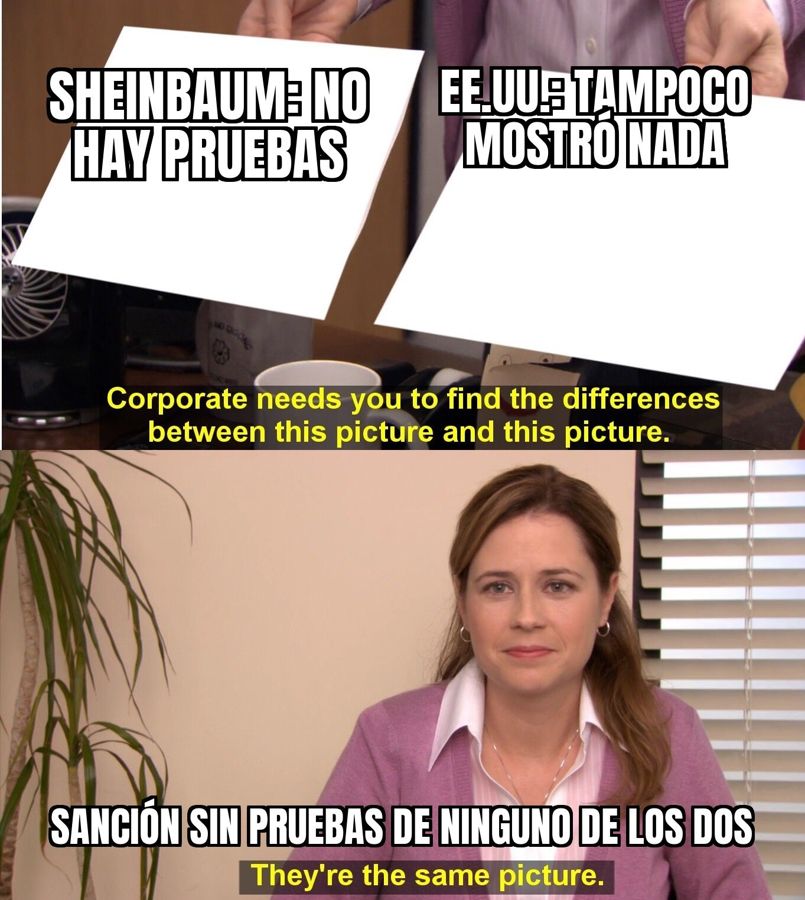 Sheinbaum dice que no hay pruebas de que la empresa sancionada por EU tenga vínculos con el crimen.…