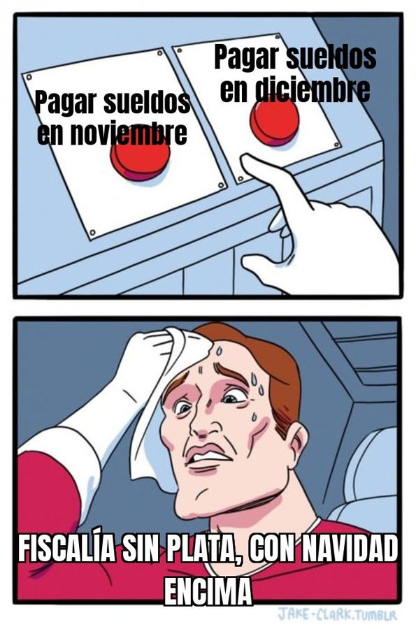 Tomás Gálvez avisa que la Fiscalía no tendría plata para pagar sueldos en noviembre y diciembre