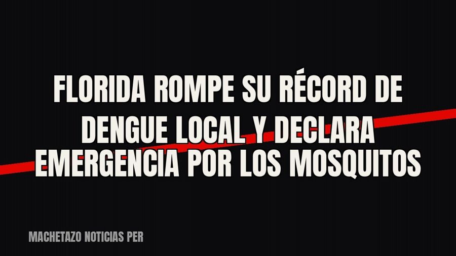 Florida rompe su récord de dengue local y declara emergencia por los mosquitos
