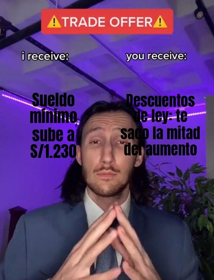Desde el 1 de octubre el sueldo mínimo en Perú sube a S/1.230 al mes