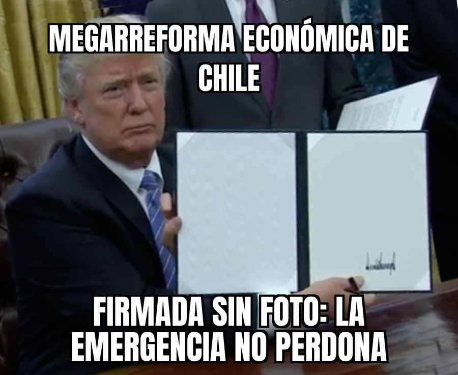 Kast promulgó su megarreforma económica en Chile, pero sin ceremonia: la emergencia no dejó tiempo para fotos