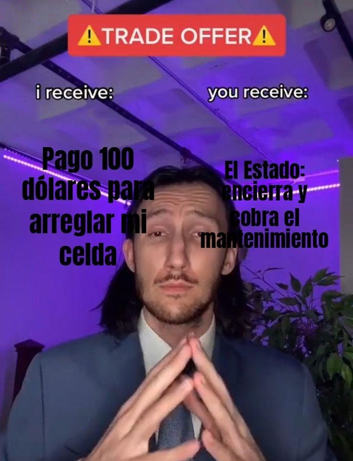 Presos y familiares pagan hasta 100 dólares por cabeza para arreglar las cárceles venezolanas