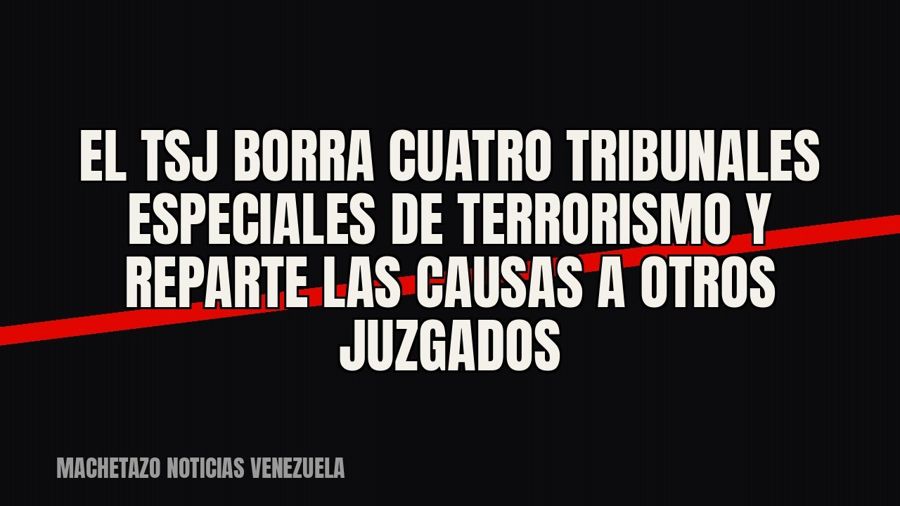 El TSJ borra cuatro tribunales especiales de terrorismo y reparte las causas a otros juzgados