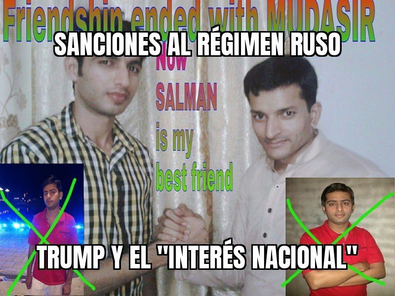 Trump frenó por "interés nacional" las sanciones a Rusia que el Congreso acababa de aprobar