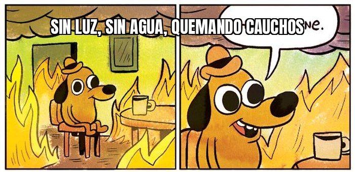 Se fue la luz otra vez y la gente salió a quemar cauchos en Cojedes y Guárico.