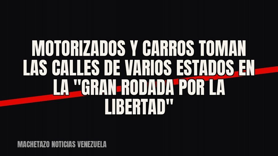 Motorizados y carros toman las calles de varios estados en la "Gran Rodada por la Libertad"