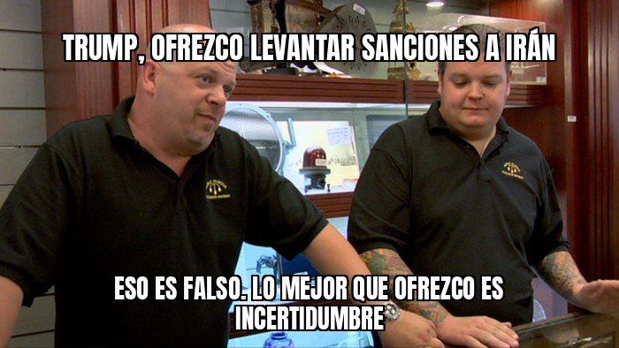 Trump dice que es "falso" que le ofreciera a Irán levantar sanciones o descongelar sus activos