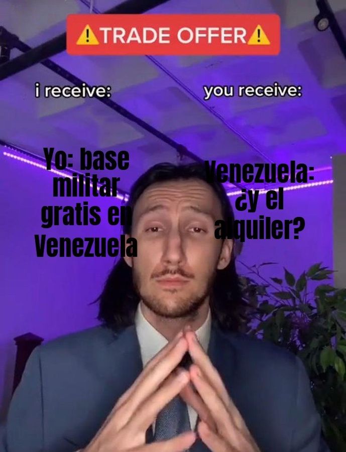Trump asoma que se construiría una base militar en Venezuela