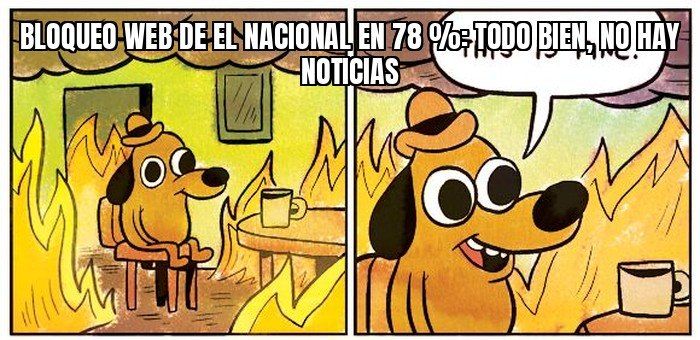 El régimen ya tiene bloqueado El Nacional en 78 %: en cinco días de octubre el veto web subió 12 puntos
