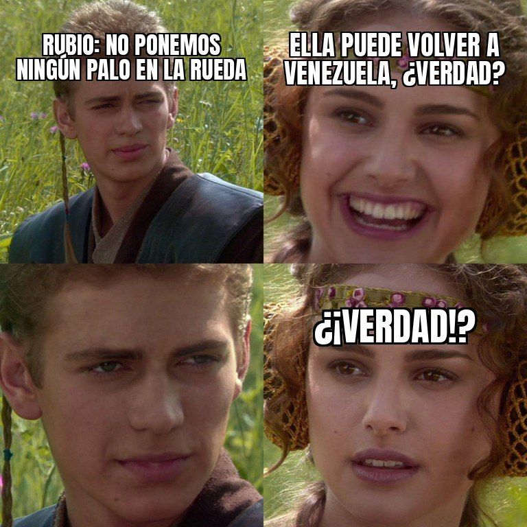 Rubio jura que EEUU no está poniendo ningún palo en la rueda para que María Corina Machado vuelva a Venezuela