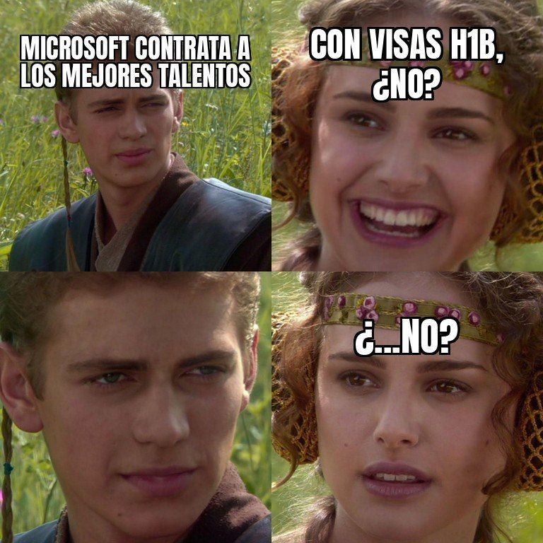La Casa Blanca acusa a Microsoft de usar las visas H1B para reemplazar gringos con "trabajadores…