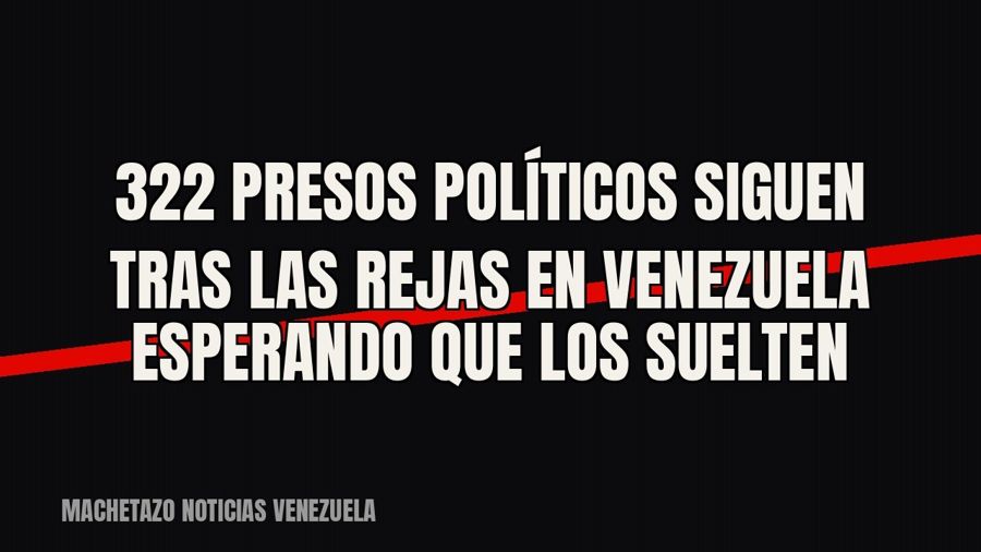 322 presos políticos siguen tras las rejas en Venezuela esperando que los suelten