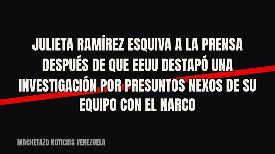 Julieta Ramírez esquiva a la prensa después de que EEUU destapó una investigación por presuntos nexos de su…